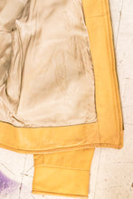 Load image into Gallery viewer, 1970s Men&#39;s Buckskin Leather Jacket Zip Up M