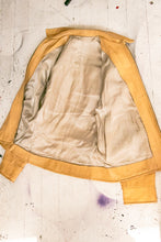 Load image into Gallery viewer, 1970s Men&#39;s Buckskin Leather Jacket Zip Up M