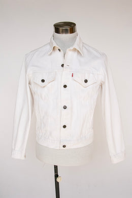 Levi's Denim Jacket 1980s White Cotton M 38