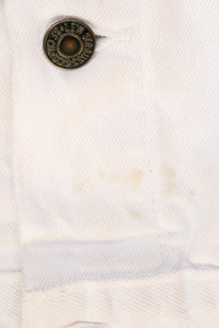 Levi's Denim Jacket 1980s White Cotton M 38"