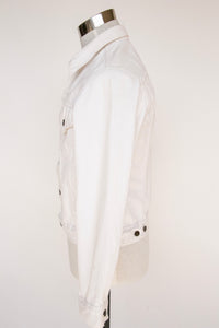 Levi's Denim Jacket 1980s White Cotton M 38"