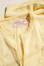 Load image into Gallery viewer, 1960s Sweater Beaded Cream Wool Knit Cardigan Embellished M