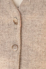 Load image into Gallery viewer, 1970s Wool Vest Top Gray Waistcoat XS