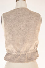 Load image into Gallery viewer, 1970s Wool Vest Top Gray Waistcoat XS