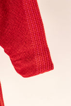Load image into Gallery viewer, 1960s Dress Wool Woven Fitted Burgundy Red S