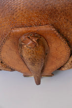 Load image into Gallery viewer, 1940s Armadillo Purse Taxidermy Brown Leather Shoulder Handbag Bag