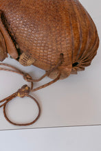 Load image into Gallery viewer, 1940s Armadillo Purse Taxidermy Brown Leather Shoulder Handbag Bag