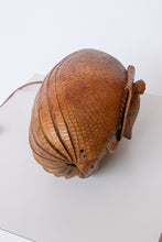 Load image into Gallery viewer, 1940s Armadillo Purse Taxidermy Brown Leather Shoulder Handbag Bag