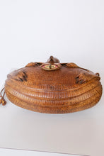 Load image into Gallery viewer, 1940s Armadillo Purse Taxidermy Brown Leather Shoulder Handbag Bag