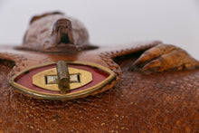 Load image into Gallery viewer, 1940s Armadillo Purse Taxidermy Brown Leather Shoulder Handbag Bag