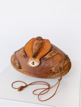 Load image into Gallery viewer, 1940s Armadillo Purse Taxidermy Brown Leather Shoulder Handbag Bag