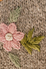 Load image into Gallery viewer, 1970s Sweater Wool Chunky Knit Floral Hooded Long
