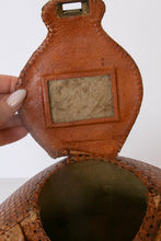 Load image into Gallery viewer, 1940s Armadillo Purse Taxidermy Brown Leather Shoulder Handbag Bag