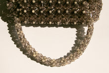 Load image into Gallery viewer, 1960s Purse Chunky 3D Beaded Smokey Pearl Hand Bag