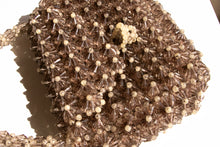 Load image into Gallery viewer, 1960s Purse Chunky 3D Beaded Smokey Pearl Hand Bag