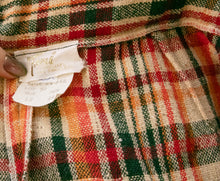 Load image into Gallery viewer, 1970s Pants Wool Blend Plaid Wide Leg High Waist Trousers M