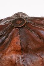 Load image into Gallery viewer, 1970s Leather Newsboy Cap Boho Hippie