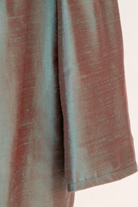 1950s Swing Coat Silk Sharkskin Cocktail S/M