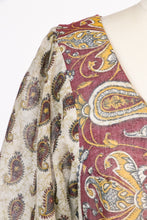Load image into Gallery viewer, 1970s Maxi Dress Paisley Printed Cotton Soho S