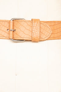 1980s Belt Leather Cinch Waist Brown S