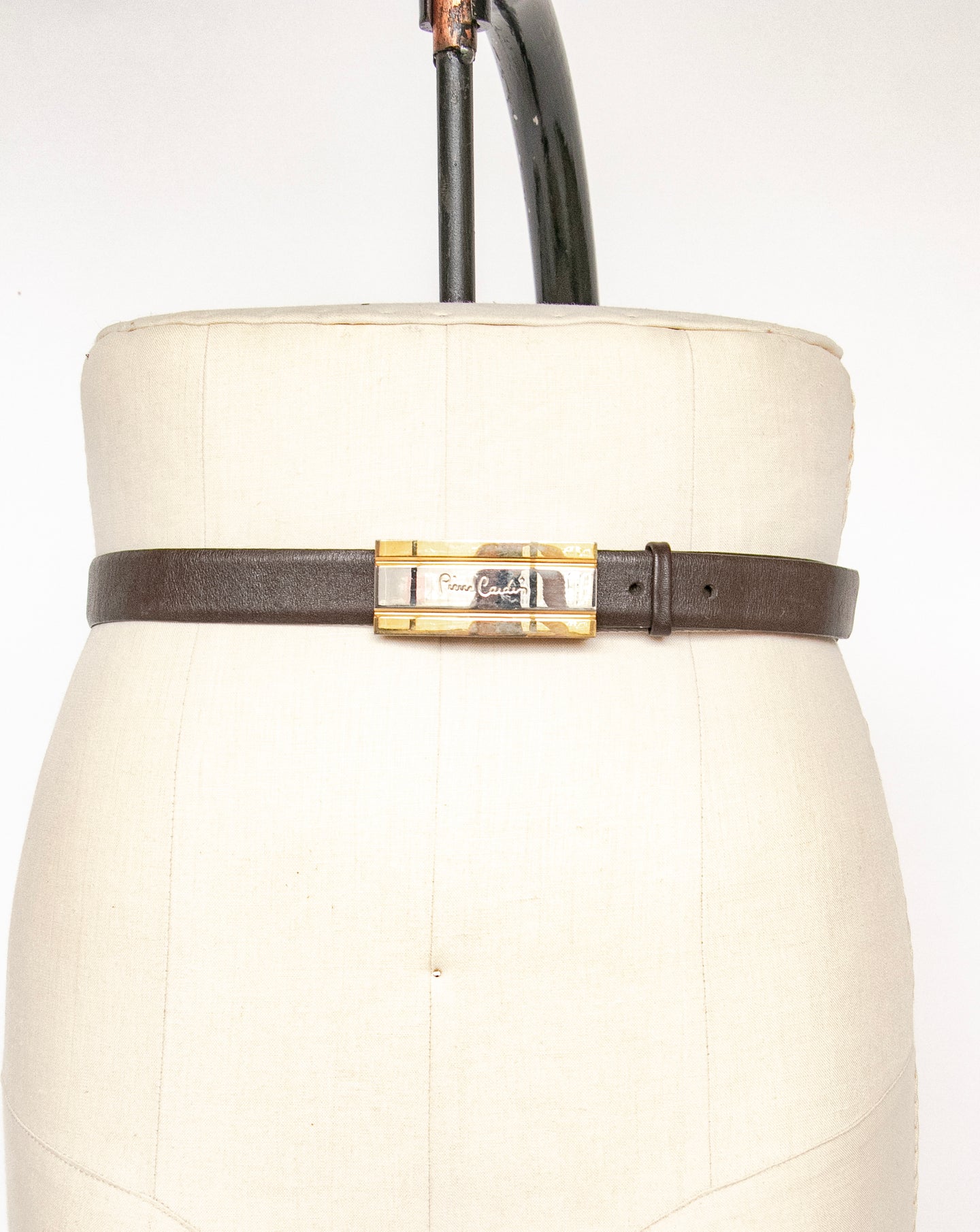 1980s Pierre Cardin Belt Designer Leather Logo