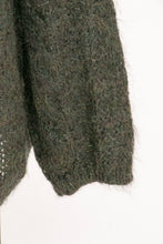 Load image into Gallery viewer, 1980s Sweater Chunky Mohair Knit Oversized Cardigan Benetton M