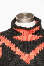Load image into Gallery viewer, Ralph Lauren Hand Knit Wool Wrap Sweater Fringe Poncho Southwestern