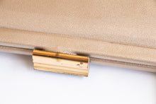 Load image into Gallery viewer, 1960s Purse Top Handle Gold Patent Vinyl Cocktail Clutch Bag