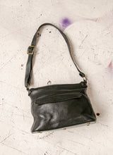 Load image into Gallery viewer, 1960s Purse Leather Black Justin Shoulder Bag