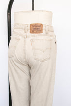 Load image into Gallery viewer, 1990s Levi&#39;s 550 Jeans Sand Beige Denim High Waist 29&quot; x 31&quot;