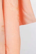 Load image into Gallery viewer, 1950s Kimono Japanese Robe Silk Crepe Peach Jacquard