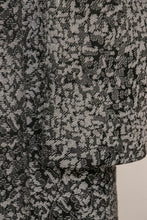 Load image into Gallery viewer, 1960s Coat Patterned Wool Blend Cocktail Jacket Fur Collar M