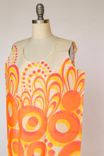 Load image into Gallery viewer, 1960s Paper Dress Psychedelic Neon Black Light Mod Op Art Shift
