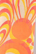 Load image into Gallery viewer, 1960s Paper Dress Psychedelic Neon Black Light Mod Op Art Shift