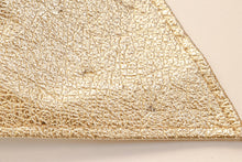 Load image into Gallery viewer, 1960s Belt Metallic Gold Vinyl Faux Leather Cinch Waist 1950s