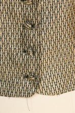 Load image into Gallery viewer, 1960s Vest Top Metallic Gold Lamé Fitted M