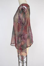 Load image into Gallery viewer, 1990s Blouse Sheer Organza Deadstock Floral Top L
