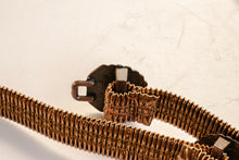 Load image into Gallery viewer, 1980s Belt Metallic Vinyl Shell Cinch Waist S