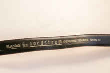 Load image into Gallery viewer, 1980s Belt Snakeskin Leather Waist Cinch Pink Stitch M/S