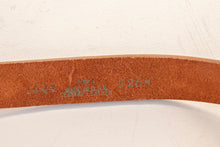 Load image into Gallery viewer, 1970s Western Belt Tooled Leather Silver Buckle S