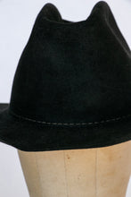Load image into Gallery viewer, Vintage Stetson Hat Beaver Wool Felted Wide Brim Western Black XXXXX