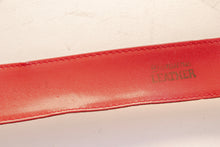 Load image into Gallery viewer, 1980s Belt Red Suede Leather Cinch Waist M