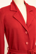 Load image into Gallery viewer, 1970s YSL Shirt Jacket Wool Rust Red Yves Saint Laurent