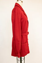 Load image into Gallery viewer, 1970s YSL Shirt Jacket Wool Rust Red Yves Saint Laurent