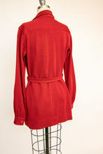 Load image into Gallery viewer, 1970s YSL Shirt Jacket Wool Rust Red Yves Saint Laurent