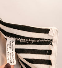 Load image into Gallery viewer, 1970s Jumpsuit Striped Chevron Black &amp; White Knit XS