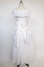 Load image into Gallery viewer, 1970s Gunne Sax Dress Romantic Renaissance Bridal Collection Lace Prairie Gown 9