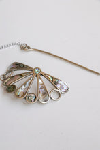 Load image into Gallery viewer, Vintage Hair Pin Sterling Silver Mexican Abalone Hair Jewelry