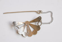 Load image into Gallery viewer, Vintage Hair Pin Sterling Silver Mexican Abalone Hair Jewelry