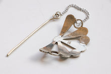 Load image into Gallery viewer, Vintage Hair Pin Sterling Silver Mexican Abalone Hair Jewelry